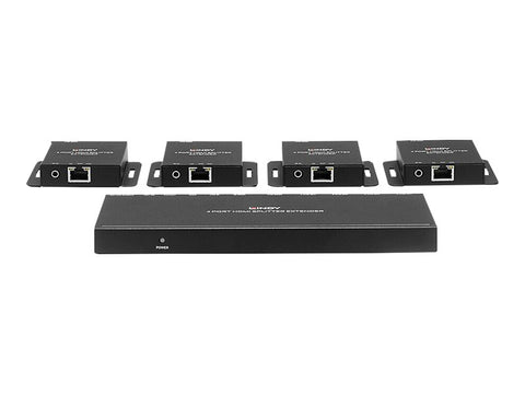 LINDY Kit Extender Splitter 4 Ports HDMI & IR avec Loop Out Cat.6 50m