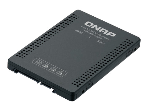 QNAP 2.5p SATA to dual M.2 2280 SATA drive adapter hardware RAID 0/1 JBOD Individual disk modes