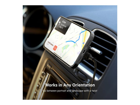 BELKIN BOOST CHARGE Magnetic wireless Car Vent Mount + Car Charger No CLA Black