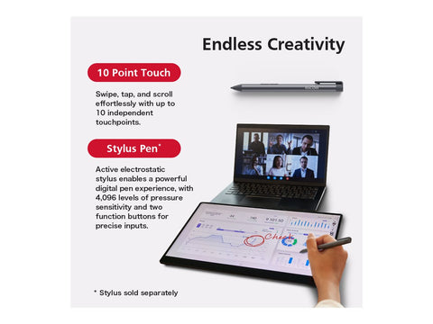 RICOH 15.6p 169 1920x1080 OLED 1ms 1000001 Wireless/Miracast 10-point Multi-Touch USB-C/Li-Ion Battery Powered