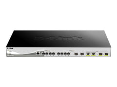 D-LINK Smart+ L2+ 8 Copper Multigigabit Ports 100M/1G/2.5G/5G/10G & 2 copper/SFP+ Multigigabit ports & 2 10GbE SFP+ ports