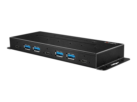 LINDY 7 Port USB 3.1 Gen 2 Metal Hub
