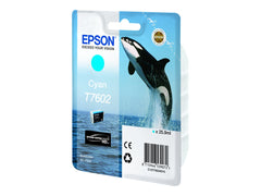 EPSON T7602 cartouche dencre cyan haute capacité 25,9ml 2196 pages pack de 1
