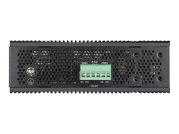 D-LINK 12 Port L2 Industrial Smart Managed Switch with 10 x 1GBaseTX ports 8 PoE 240W and 2 x SFP ports