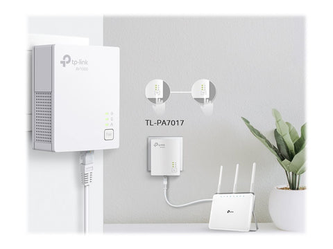 TP-LINK AV1000 Powerline Starter Kit 1 Gigabit Port 1000Mops Powerline