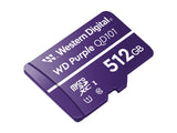 WD Purple 512Go Surveillance microSD XC Class - 10 UHS 1