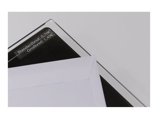 BROTHER P-TOUCH TZE-135 blanc sur clear 12mm