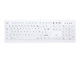 CHERRY AK-C8100F-U1-W/FR Wired keyboard standard form washable USB white (FR)