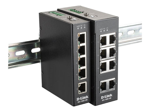 D-LINK 8-Port Unmanaged Layer2 Fast Ethernet Industrial Switch