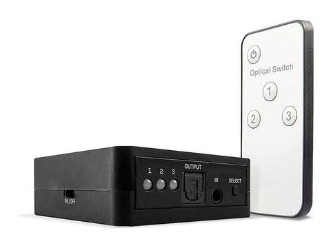 LINDY 3 Port TosLink Optical Audio Switch