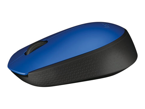 LOGITECH M171 Mouse right and left-handed wireless 2.4 GHz USB wireless receiver black blue
