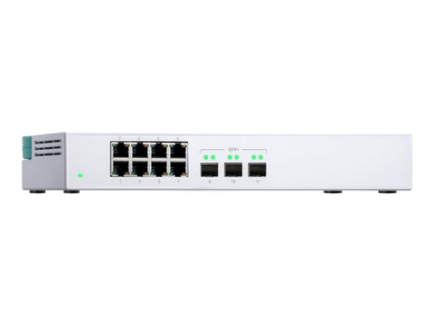 QNAP QSW-308S Eight 1GbE NBASE-T Ports Three 10GbE SFP+ Unmanage Switch