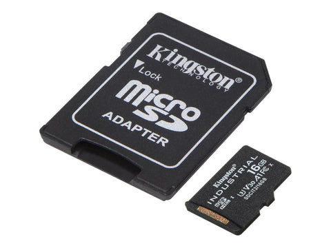 KINGSTON 16Go microSDHC Industrial C10 A1 pSLC Card + SD Adapter