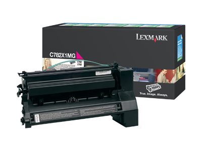 LEXMARK C782, X782e cartouche de toner magenta haute capacité 15.000 pages pack de 1 retour programme