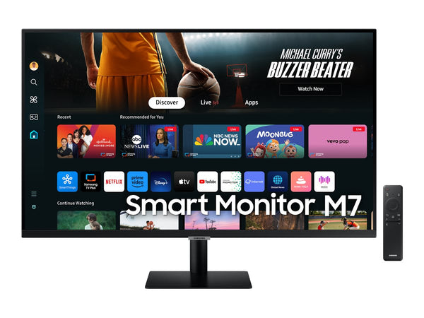 SAMSUNG LS32DM700UUXEN  écran SMART - 32" - 3840 x 2160 4K @ 60 Hz - VA - 300 cd/m² - 3000:1 - HDR10 - 4 ms - HDMI, USB-C - HP