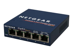 NETGEAR SWITCH 5 PORTS 10/100/1000 MBPS NON RACKABLE - NON MANAGEABLE BOITIER METAL