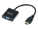 I-TEC Adapter HDMI to VGA resolution Full-HD 1920x1080/60Hz Cable 15cm gilded HDMI-connector