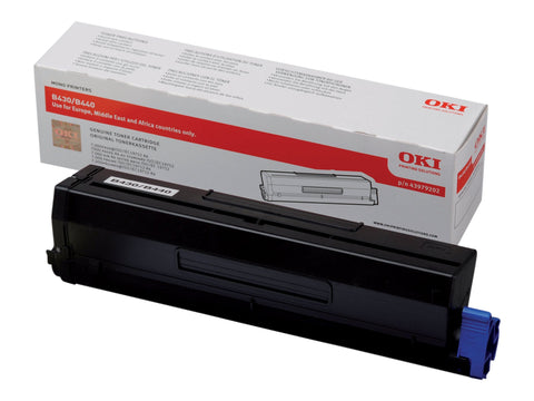 OKI B430, B440, MB460, MB470 cartouche de toner noir capacité standard 7.000 pages pack de 1