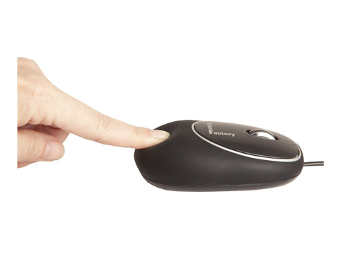 URBAN FACTORY Souris Mémoire de forme - Noire - filaire USB2.0