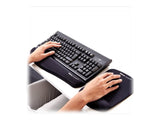 FELLOWES Tapis de souris - Repose poignet PlushTouch™ - Noir - Antibactérien