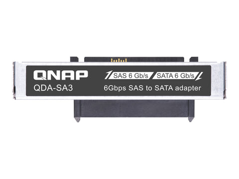 QNAP 6Gbps 2.5p SAS to SATA drive adapter in 2.5p drive form factor for dual controller servers