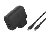 BELKIN Hybrid Wall Travel Charger 25w + 5k Power Bank UK EU US AU Black
