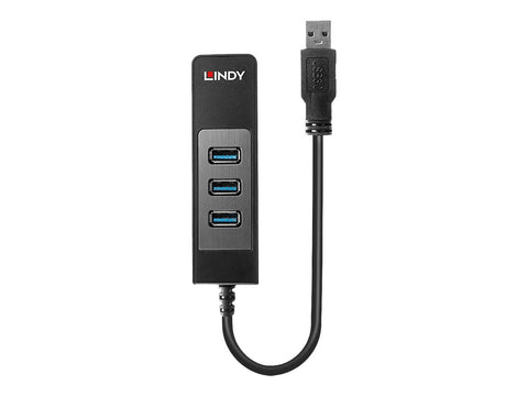 LINDY USB 3.1 Hub/Gigabit Ethernet Adapter up to zu 5Gbitps