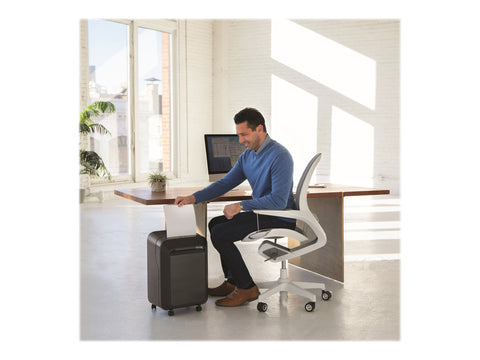 FELLOWES DESTRUCTEUR MICROSHRED LX211 NOIR COUPE MICROPARTICULES 230V EU/UK