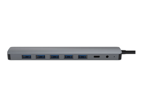 TNB Selfpowered 7Port USB Hub Refined Aluminum Design 7 USB 2.0 Ports