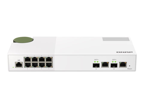 QNAP QSW-M2108-2C 8 port 2.5Gbps 2 port 10Gbps SFP+/ NBASE-T Combo web managed switch