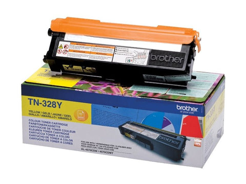 BROTHER TN-328 cartouche de toner jaune capacité standard 6.000 pages pack de 1