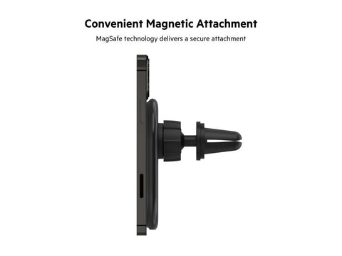 BELKIN BOOST CHARGE Magnetic wireless Car Vent Mount + Car Charger No CLA Black