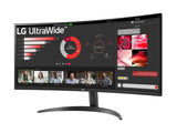 LG 34WR50QC-B.AEU Écran LED - incurvé - 34p - 3440 x 1440 WQHD 100 Hz - VA - 300 cd/m² - 3000:1- HDR10 -5ms - 2xHDMI, DisplayPort
