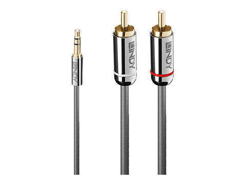 LINDY Cromo Line Audio Cable Stereo 3.5mm-RCA M-M 3m anthrazit