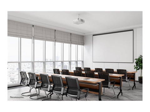 NEOMOUNTS BEAMER-C80WHITE Support de plafond pour vidéoprojecteur - h 13-20 cm - orientable