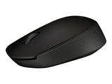 LOGITECH B170 Mouse optical 3 buttons wireless 2.4 GHz USB wireless receiver black