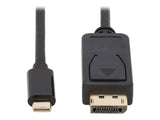 EATON TRIPPLITE USB-C to DisplayPort Bi-Directional Active Adapter Cable M/M 4K 60 HDR Locking DP Connector 6ft. 1.8m