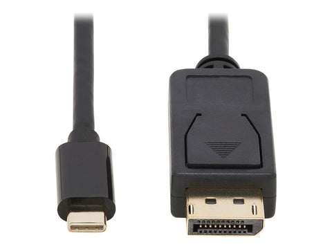 EATON TRIPPLITE USB-C to DisplayPort Bi-Directional Active Adapter Cable M/M 4K 60 HDR Locking DP Connector 6ft. 1.8m