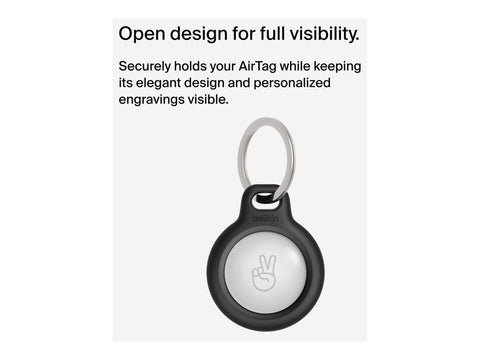 BELKIN Airtag Protection avec porte-clés Noir