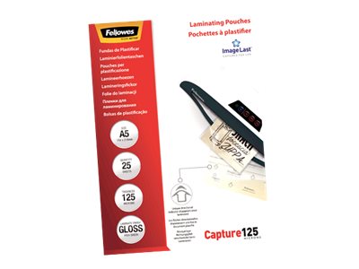 FELLOWES IL LAMINATING POUCH A5 125MC RTL25PK