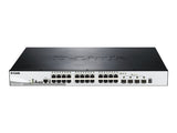 D-LINK 28-Port Smart Managed PoE+ Gigabit Stack Switch 4x 10G dlink green 3.0 24x 10/100/1000Mbit/s TP RJ-45 PoE Port 802.3at