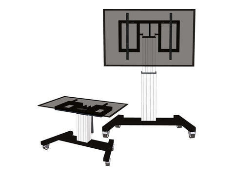 NEOMOUNTS PLASMA-M2500TSILVER Chariot pour écran 42-100p - motorisé - fonction dinclinaison de la table