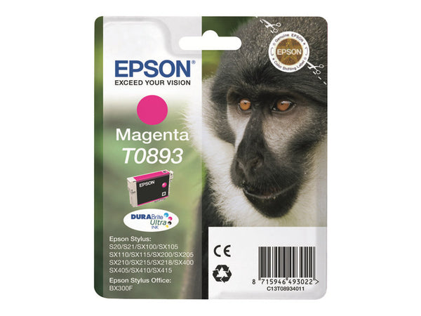 EPSON 1LB T0893 ink cartridge magenta low capacity 3.5ml 1-pack blister without alarm