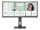 AOC CU34P3CV 34p VA 3440x1440 21:9 4ms HDMI DP USB Black