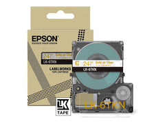 EPSON Metallic Tape Clear/Gold 24mm 9m LK-6TKN