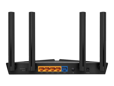 TP-LINK AX1500 Wi-Fi 6 Router Broadcom 1.5GHz Tri-Core CPU 1201Mops at 5GHz+300Mops at 2.4GHz 5 Gigabit Ports 4 Antennas