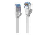 LINDY Cat.6A U/FTP Flat Patch Cable White 10m