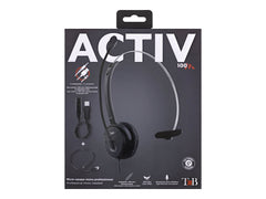 TNB Activ 100M Professional Mono Headset Jack Usb Rj9 Jack Wired Headset With Usb And Rj9 Adaptors Mono Earpad