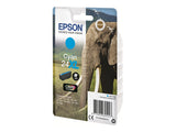 EPSON 1LB 24XL ink cartridge cyan high capacity 8.7ml 740 pages 1-pack RF-AM blister w/s