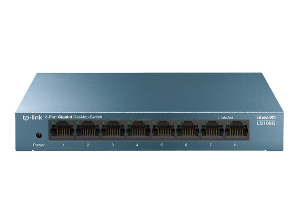 TP-LINK LiteWave 8-Port Gigabit Desktop Switch 8 Gigabit RJ45 Ports Desktop Steel Case